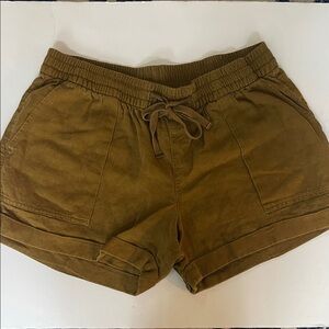 OLD NAVY Linen Blend Cuffed Shorts